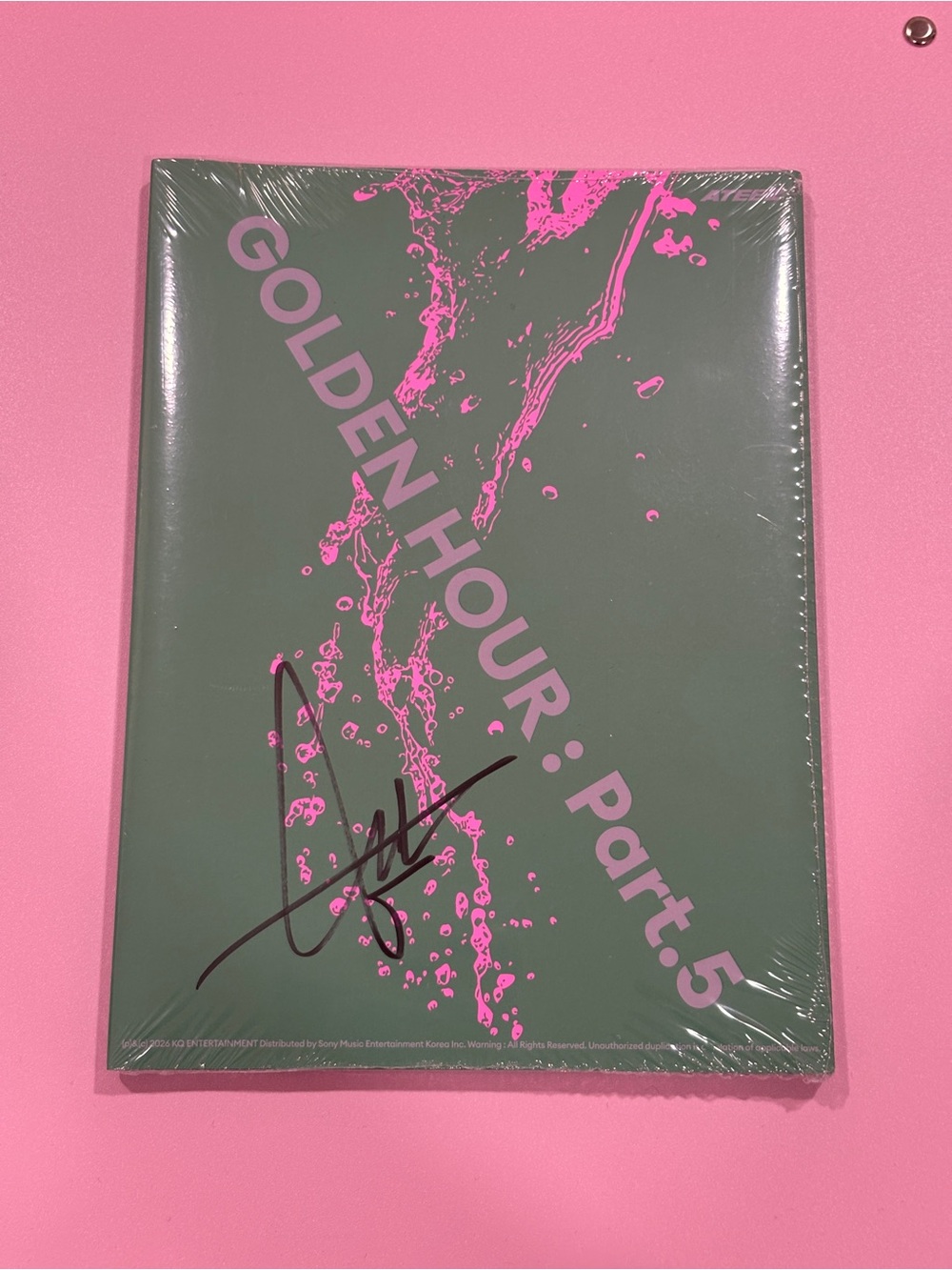 SIGNED Jongho ATEEZ Golden Hour Part 5. Z Version SEALED